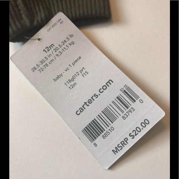 Carters Baby Boy’s  Coverall Camo Print 12M - Picture 2 of 4